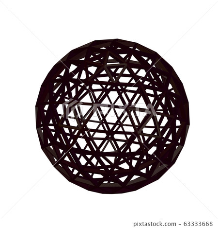 Abstract sphere wireframe. 3d Vector illustration. Abstract sphere wireframe. 3d Vector illustration. 63333668