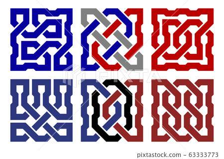 Celtic knot set. Abstract ornament. Vector Celtic knot set. Abstract ornament. Vector 63333773