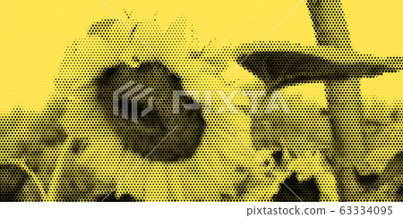 Sunflower flower. Halftone style. Vector Sunflower flower. Halftone style. Vector 63334095