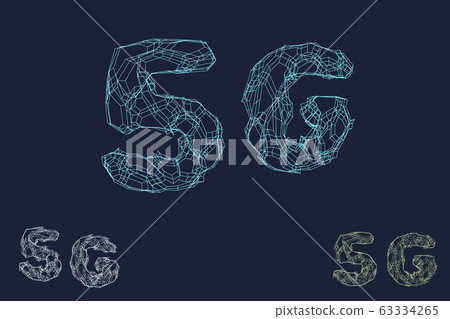 5G network sign. Wireless internet symbol. Vector 5G network sign. Wireless internet symbol. Vector 63334265