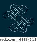 Celtic knot. Abstract ornament. Vector outline 63334314
