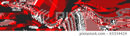 Abstract panoramic ethnic halftone background. 63334424