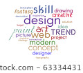 Design word cloud. Creative concept. Collage made 63334431