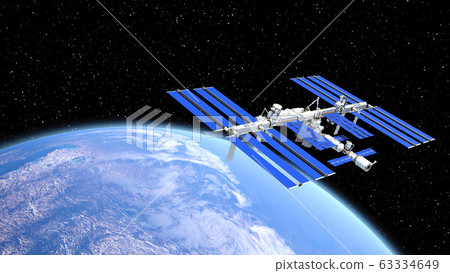 ISS International Space Station perming3DCG Illustration material 63334649