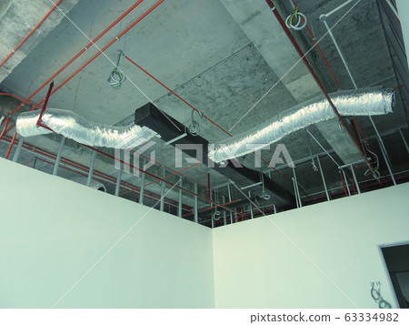 Installation of air conditioner ducting and chiller pipes system and hung it at the concrete slab. Installed and coordinated together with other services.