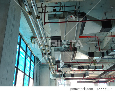 Installation of air conditioner ducting and chiller pipes system and hung it at the concrete slab. Installed and coordinated together with other services.  63335008