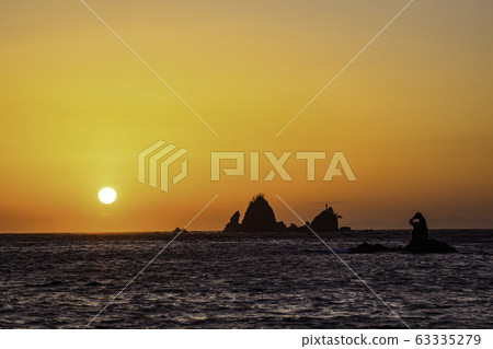 (Shizuoka Prefecture) Sunset at Nishi Izu and Otako Coast (Shizuoka Prefecture) Sunset at Nishi Izu and Otako Coast 63335279