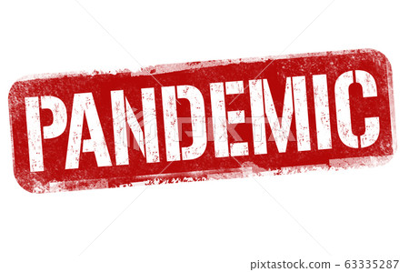 Pandemic sign or stamp 63335287