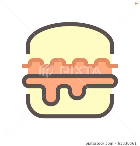 Hamburger vector icon design for food graphic Hamburger vector icon design for food graphic 63336561