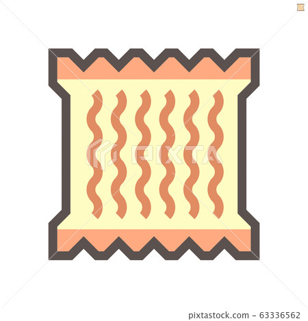 Noodle in packaging vector icon design for food 63336562