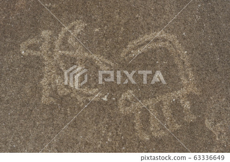 Petroglyphs at Langar Hunter and Ibex Petroglyphs at Langar Hunter and Ibex 63336649