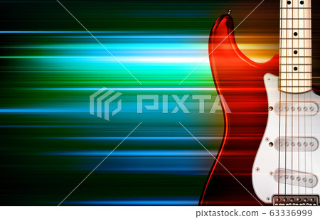 abstract green blur music background with electric abstract green blur music background with electric 63336999