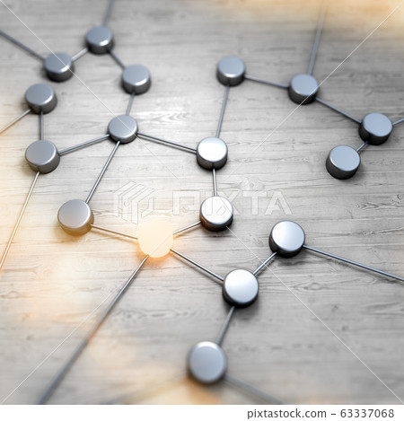 Connection concept target market cyberspace. Clients database 63337068
