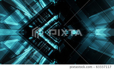 Blue glow blur lines abstract background 63337117
