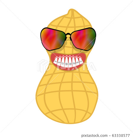 Cartoon Peanut Icon with Braces Teeth. Medical Braces Teeth. Dental Care Background. Orthodontic Treatment. Cartoon Peanut Icon with Braces Teeth. Medical Braces Teeth. Dental Care Background. Orthodontic Treatment. 63338577
