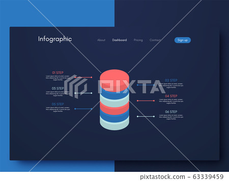Vector graphic infographics. Template for creating Vector graphic infographics. Template for creating 63339459