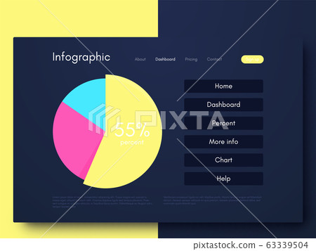 Vector graphic infographics. Template for creating Vector graphic infographics. Template for creating 63339504