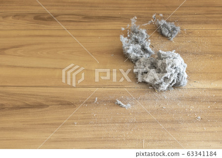 Lots of dust on flooring Lots of dust on flooring 63341184