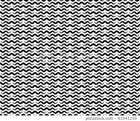 Water waves seamless pattern, vector curve lines - Stock Illustration ...