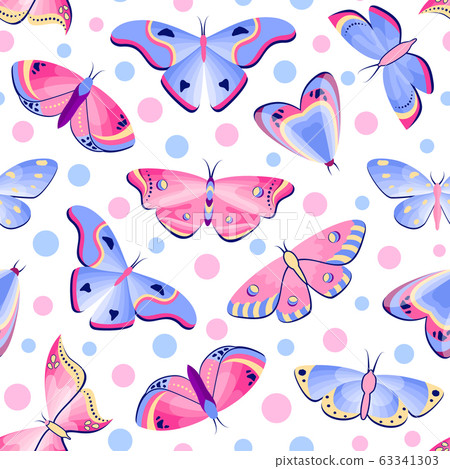 pattern with butterflies and moths pattern with butterflies and moths 63341303