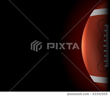 American Football Ball Banner 63342939