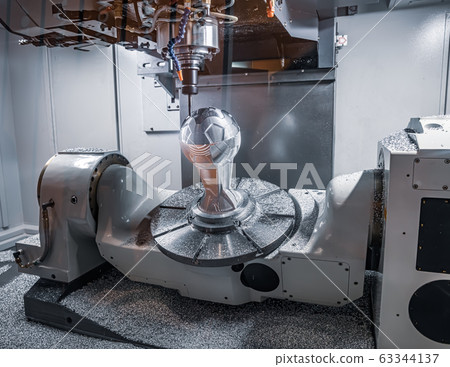 Metalworking CNC lathe milling machine. Cutting 63344137