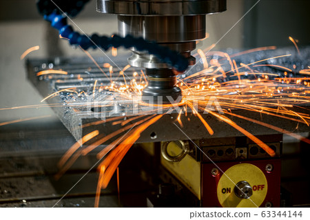 Metalworking CNC lathe milling machine. Cutting Metalworking CNC lathe milling machine. Cutting 63344144