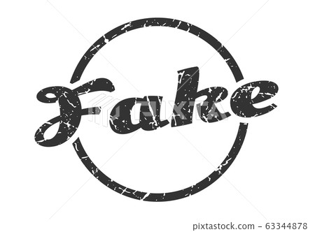 fake sign. fake round vintage grunge stamp. fake - Stock Illustration ...