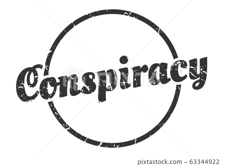 conspiracy sign. conspiracy round vintage grunge 63344922