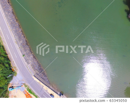 Matsushima Bay Road-Aerial View with Drone (Matsushima Bay / Mt. 63345050