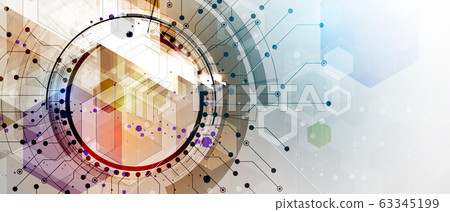 Technology data background, idea of global businnes Technology data background, idea of global businnes 63345199