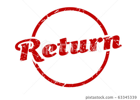 Return Number Sign return sign. return round vintage grunge stamp. - Stock Illustration ...