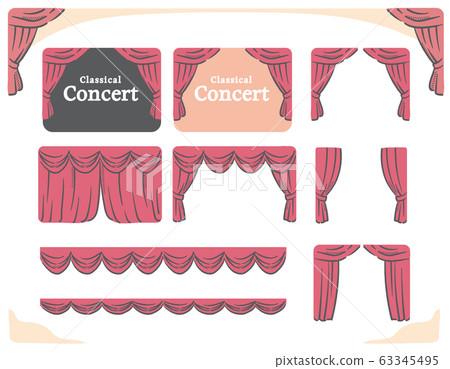 Doncho illustration material such as stage 63345495