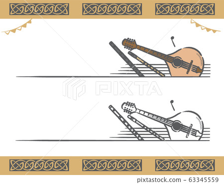 使用愛爾蘭樂器的標籤材料 63345559