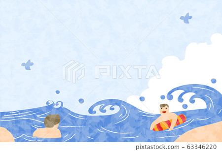 Summer background material, people swimming Summer background material, people swimming 63346220