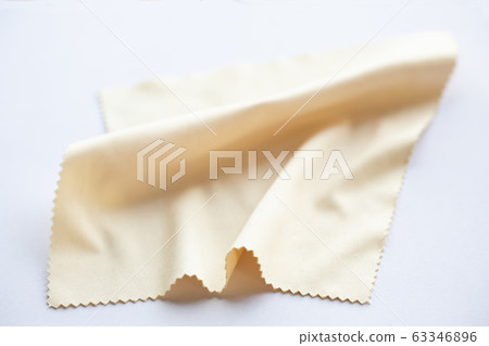 Microfibre cleaning cloths for eyeglasses, Close up & Macro shot, Selective focus Microfibre cleaning cloths for eyeglasses, Close up & Macro shot, Selective focus 63346896