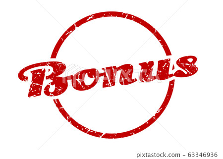 bonus sign. bonus round vintage grunge stamp.-插圖素材 [63346936] - PIXTA圖庫