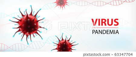 Coronavirus epidemia vector common human virus illustration 63347704