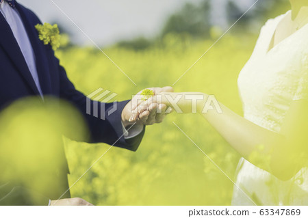 A loving couple holding hands 63347869