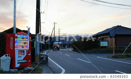 Vending machine at sunset Vending machine at sunset 63349163