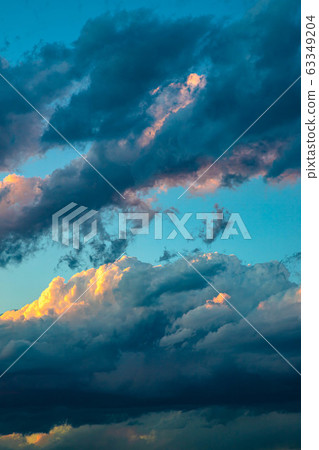 Spring evening sky Spring evening sky 63349204