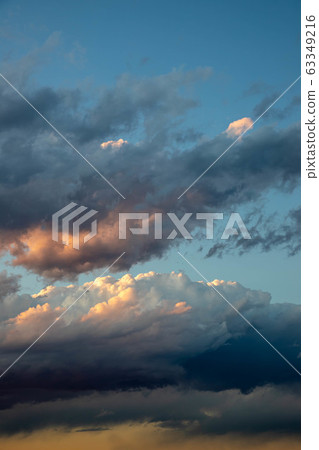 Spring evening sky 63349216