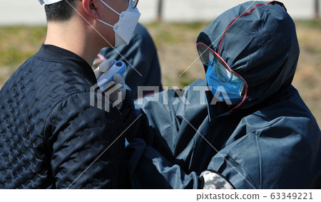 New corona virus body temperature measurement 63349221