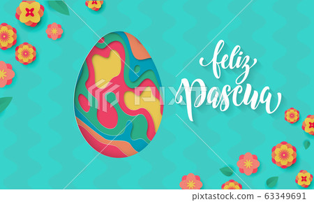 Feliz Pascua, Happy Easter On Spanish Colored Lettering On, 59% OFF