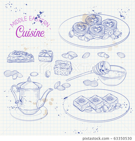 Arabic Food. Traditional eastern cuisine. 63350530