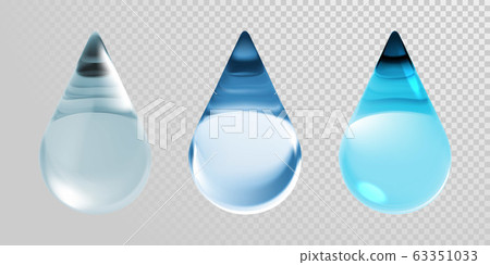 Water drops isolated on transparent background. Water drops isolated on transparent background. 63351033