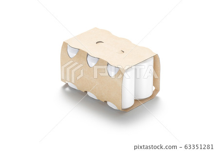 Download Blank Craft Six Beer Can Cardboard Pack Mock Stock Illustration 63351281 Pixta