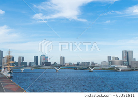 Aerial cityscape Tokyo city. 63351611