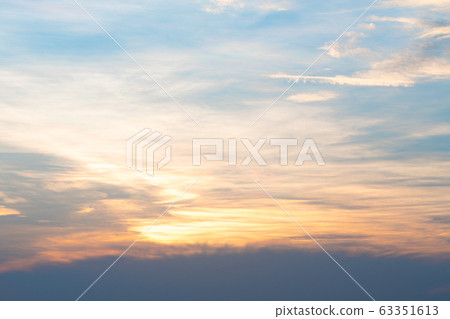 Sky and sunset. Sky and sunset. 63351613