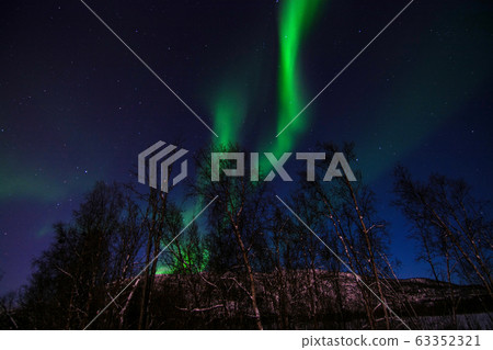 Aurora Borealis, River Eibyelva, Alta, Norway Aurora Borealis, River Eibyelva, Alta, Norway 63352321
